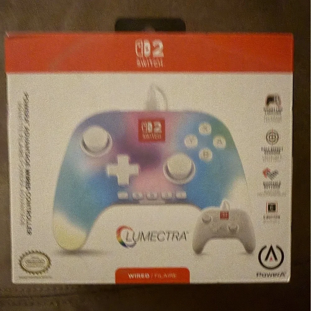 Nintendo Switch 2 PowerA Advantage Wired Controller Lumectra New
